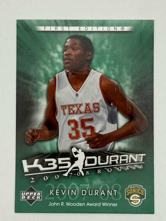 2007-08 Upper Deck First Edition K35 Rookie Kevin Durant RC #KD4, Sonics
