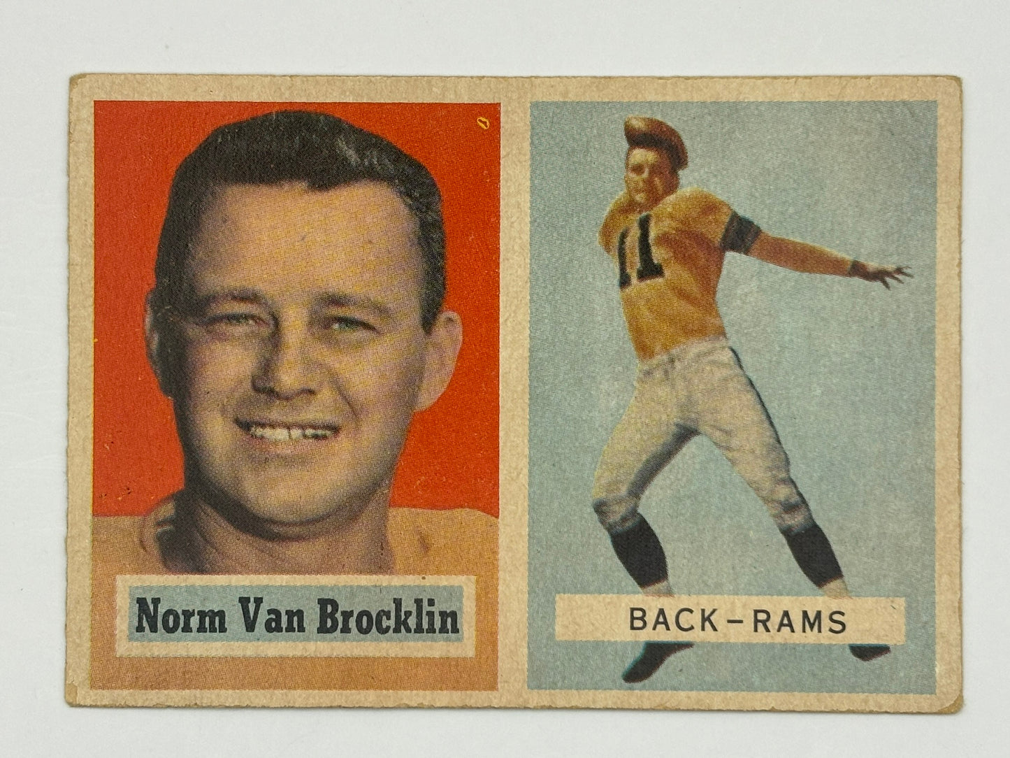 1957 Topps #22 Norm Van Brocklin