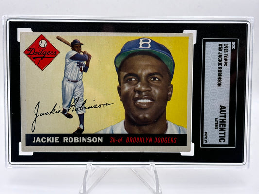 1955 TOPPS JACKIE ROBINSON #50 SGC AUTHENTIC ALTERED