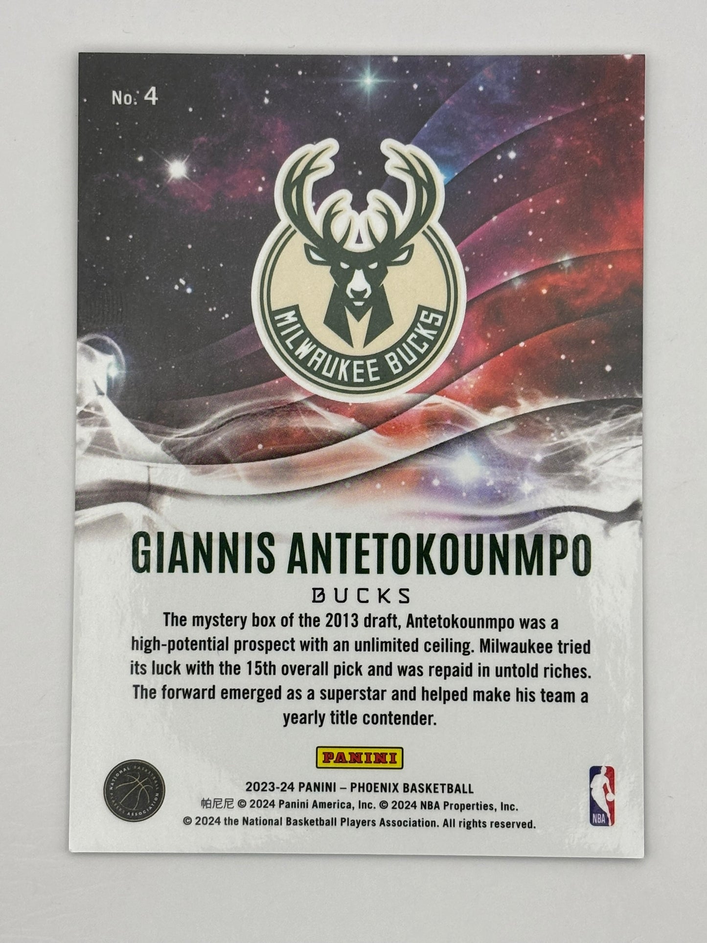 2023-24 Phoenix NBA Giannis Antetokounmpo Genies SSP Case Hit