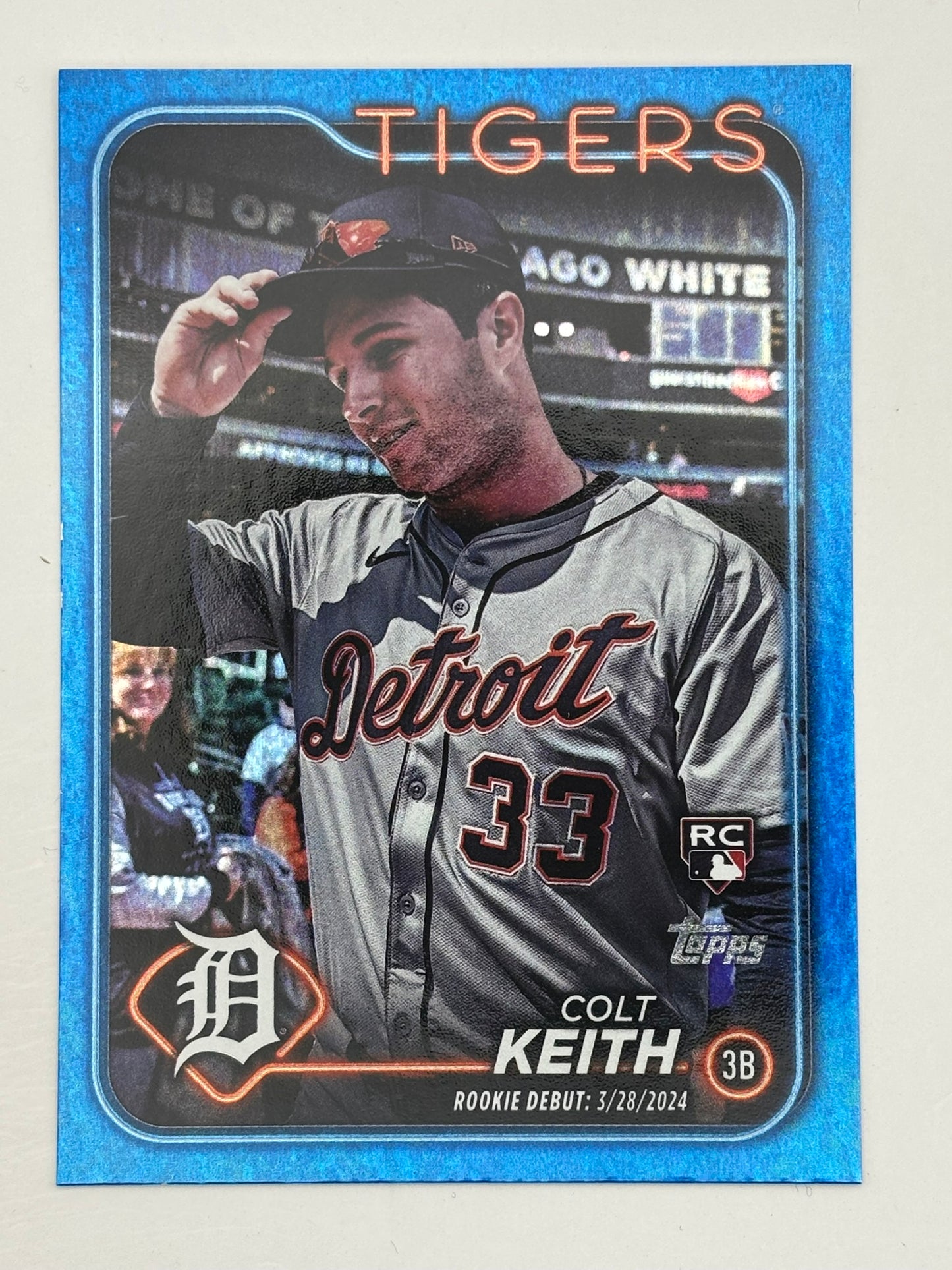 2024 Topps Update Colt Keith Blue Mini Diamond Rookie Debut /999