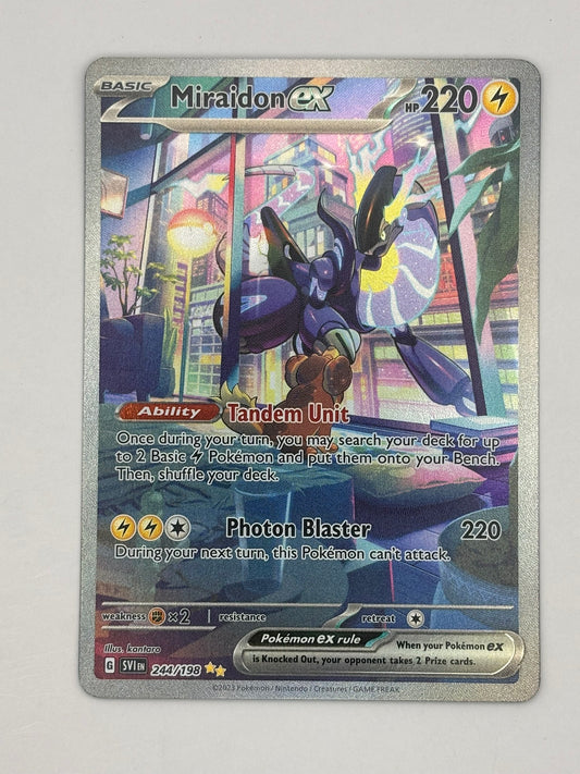 Pokemon S&V Base Set 244/198 Miraidon ex Special Illustration Rare
