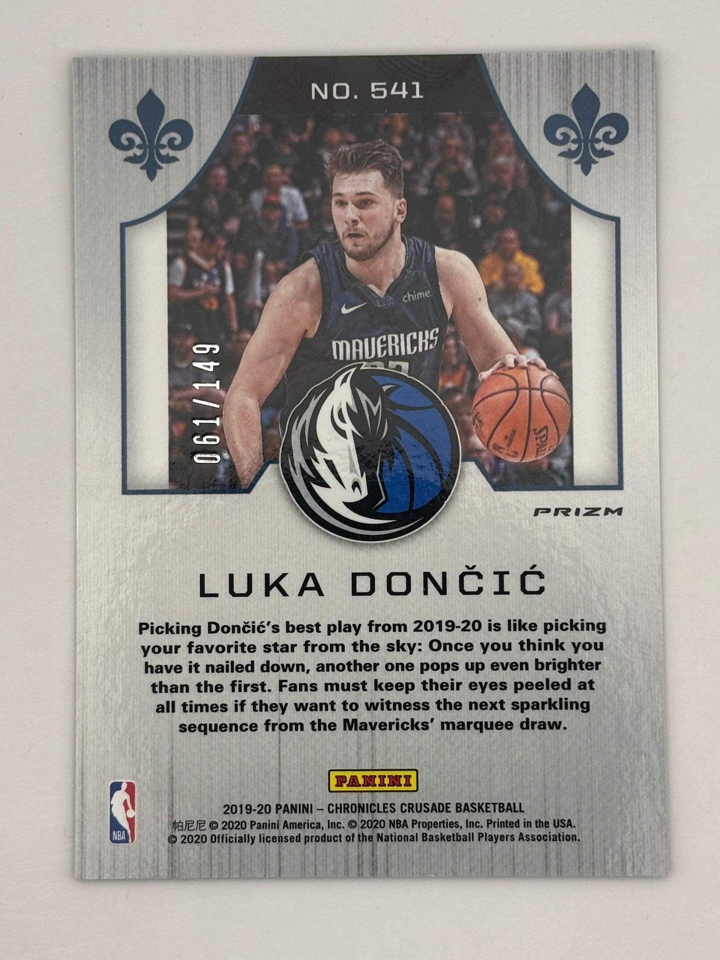2019-20 Panini Chronicles Luka Doncic Crusade /149