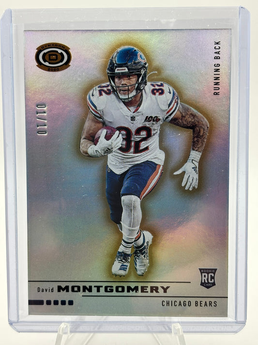 2019 Chronicles David Montgomery Dynagon Blue Rookie Card RC /10 Bears