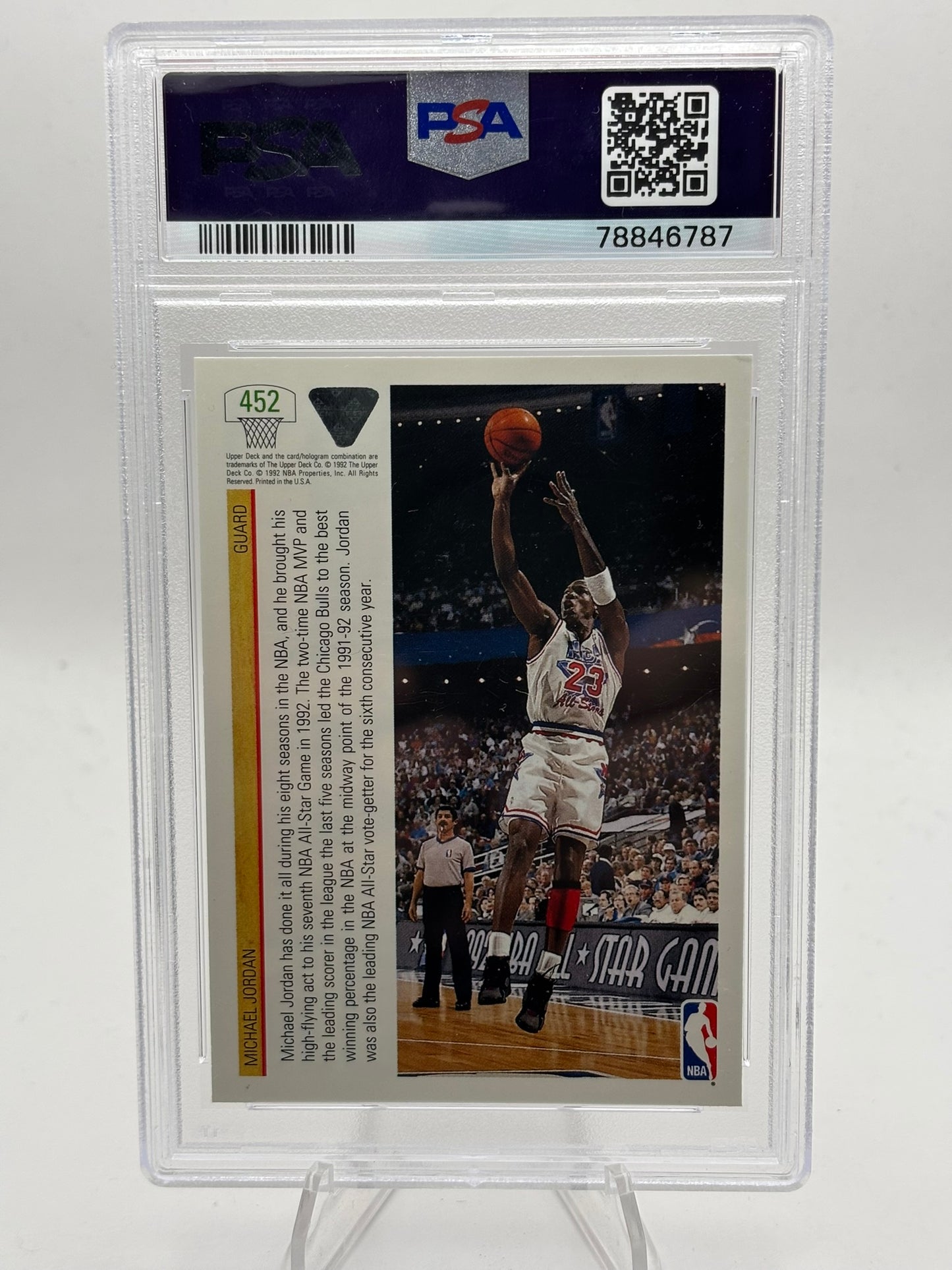 1991 Upper Deck Michael Jordan All Star PSA 8