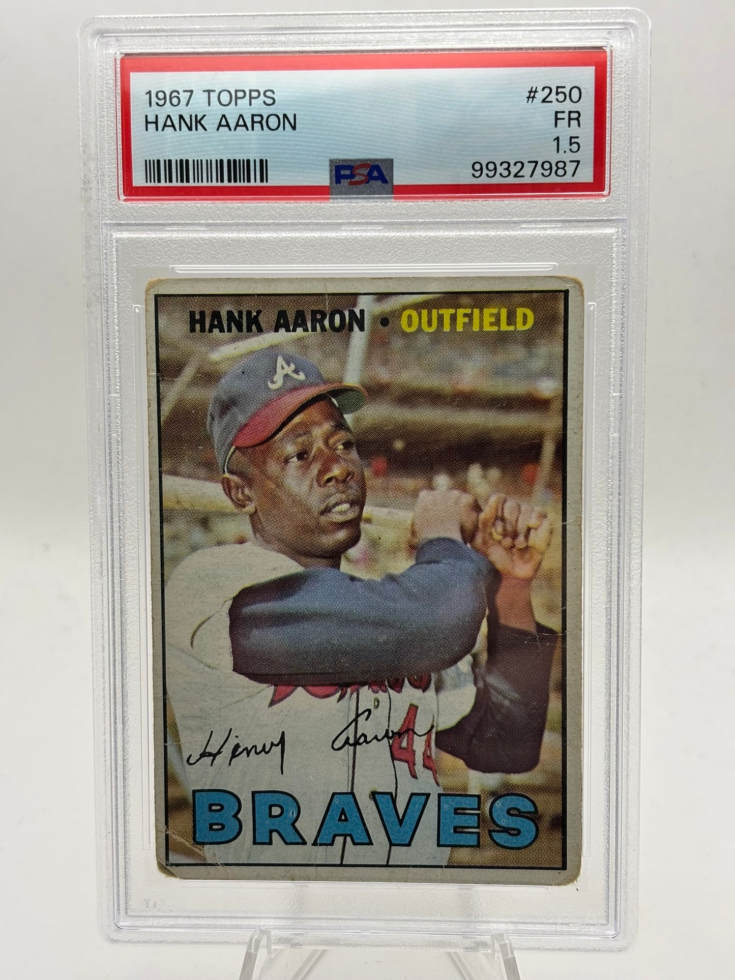 1967 Topps Hank Aaron #250 HOF Braves PSA 1.5 - HOF