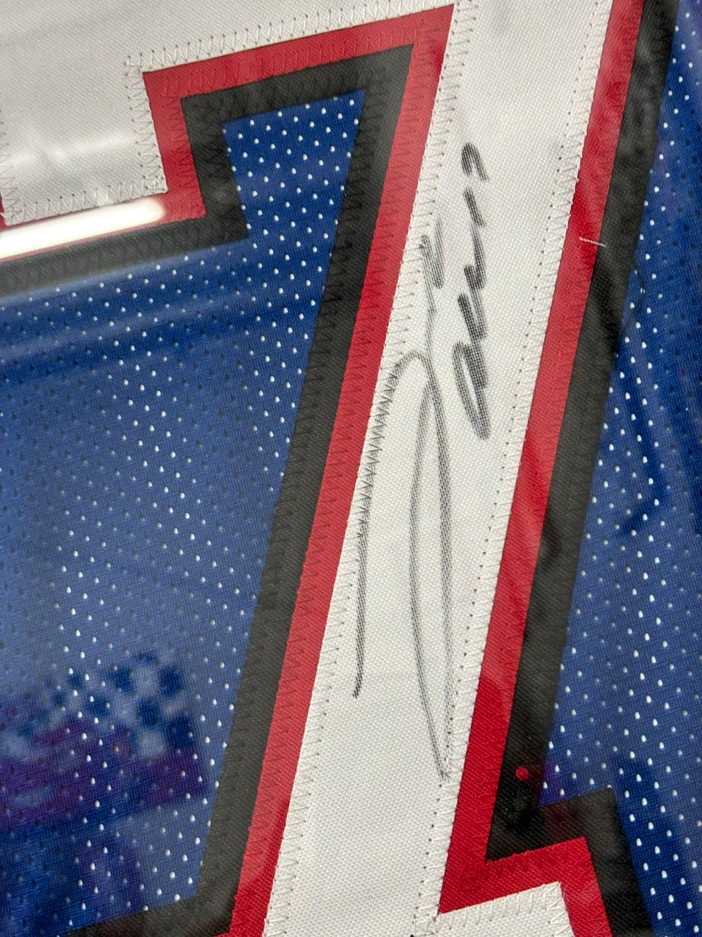 Josh Allen Framed Signed Bills Jersey Beckett Authentic