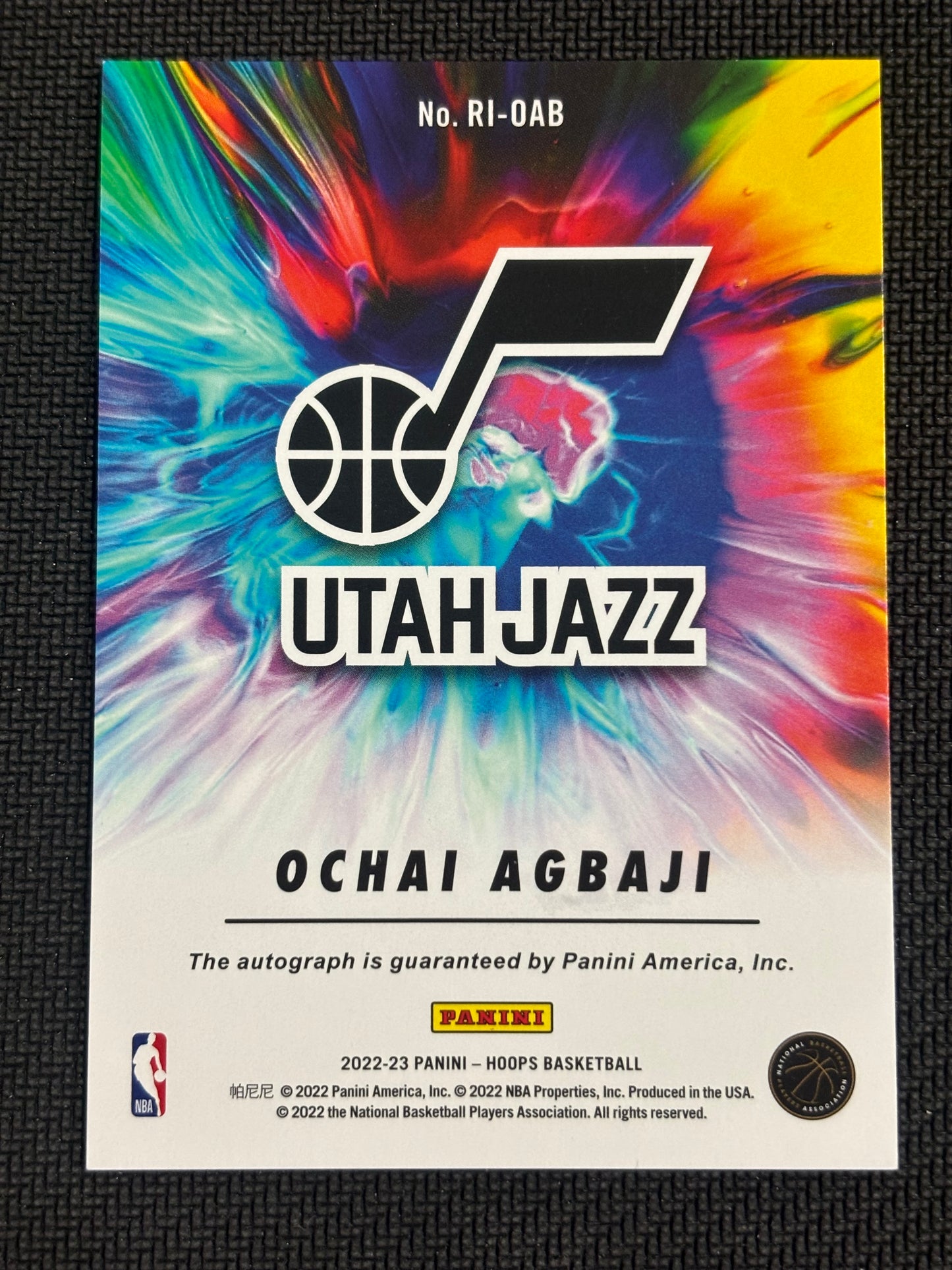 2022-23 Hoops Rookie Ink Ochai Agbaji