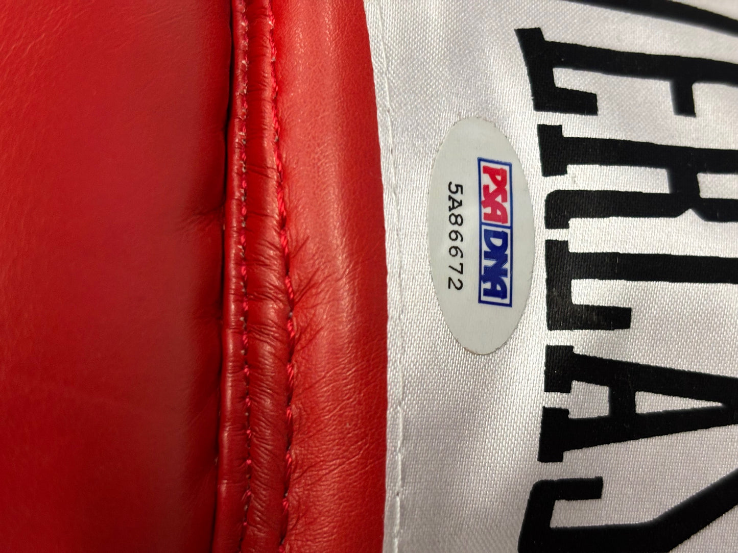 Mike Tyson Signed RED Everlast Boxing Glove - PSA