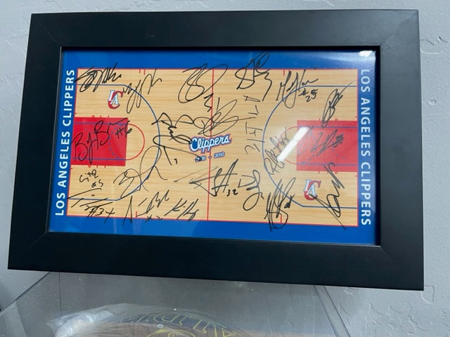 09/10 LA Clippers Signed Court Photo