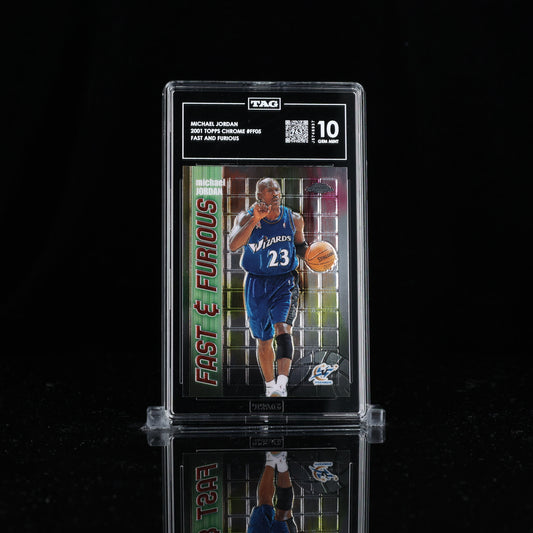 2001-02 Topps Chrome Michael Jordan Fast and Furious #FF05 TAG 10