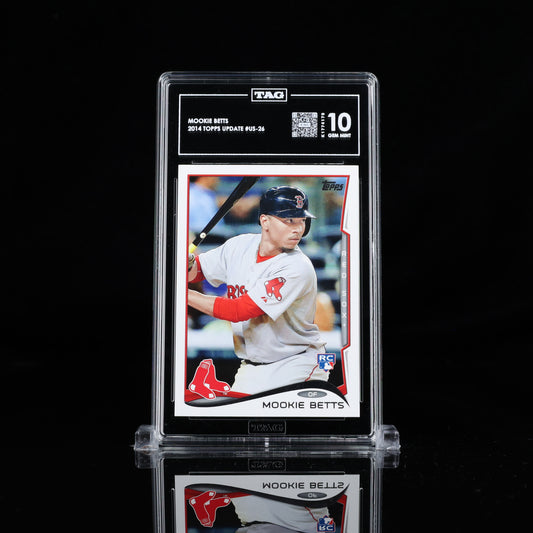 2014 Topps Update #US26- Mookie Betts Rookie RC Card TAG 10