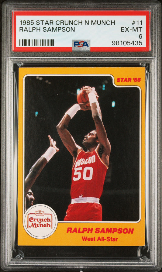 1985 Star Crunch N Munch Basketball Ralph Sampson #11 PSA 6