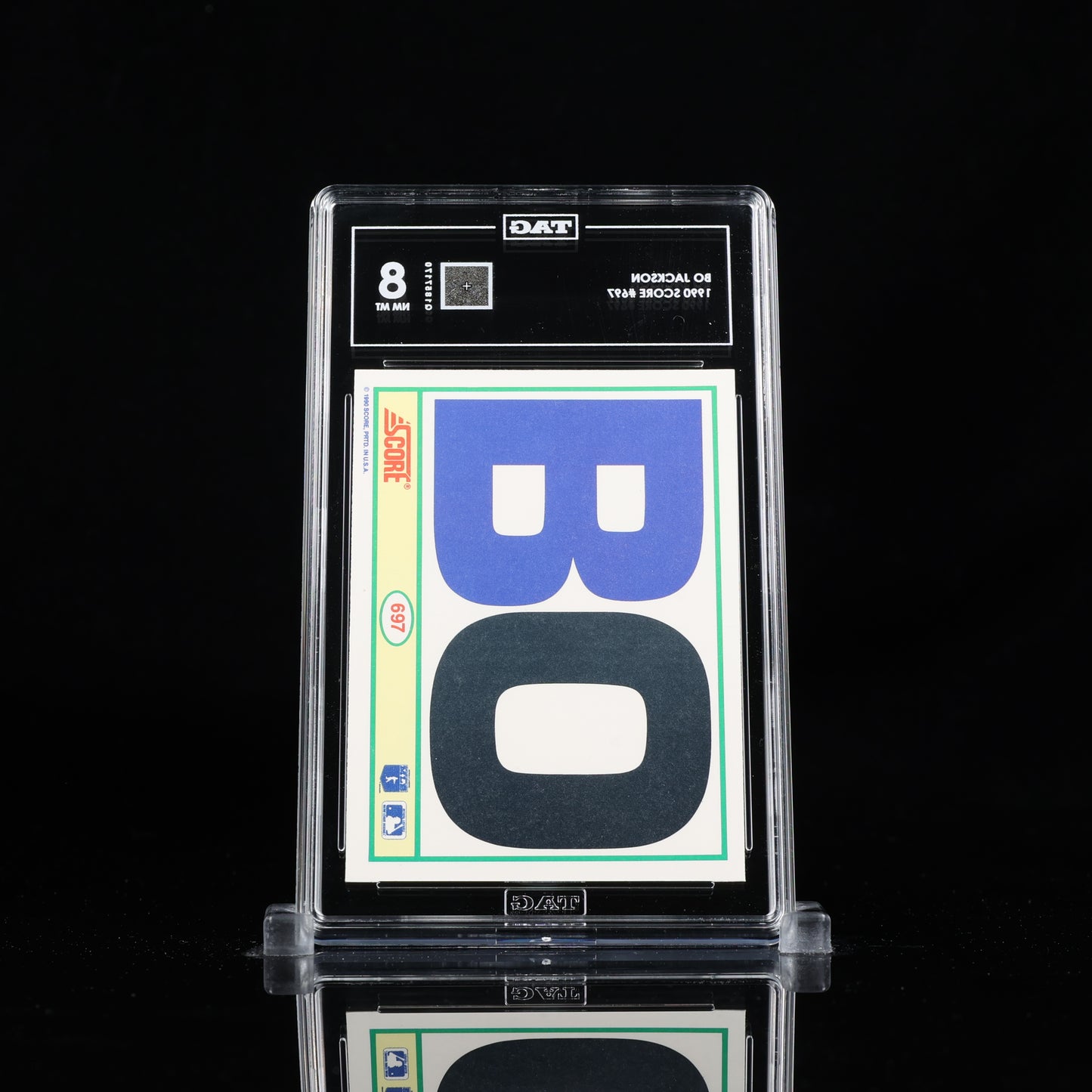 1990 Score # 697 Bo Jackson PSA 8