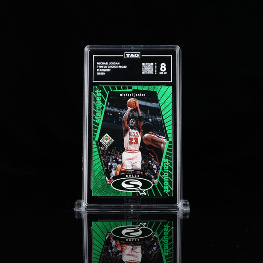 1998 Upper Deck Choice Starquest Green Michael Jordan #SQ30 TAG 8