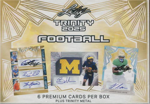 2025 Leaf Trinity Football Hobby Box