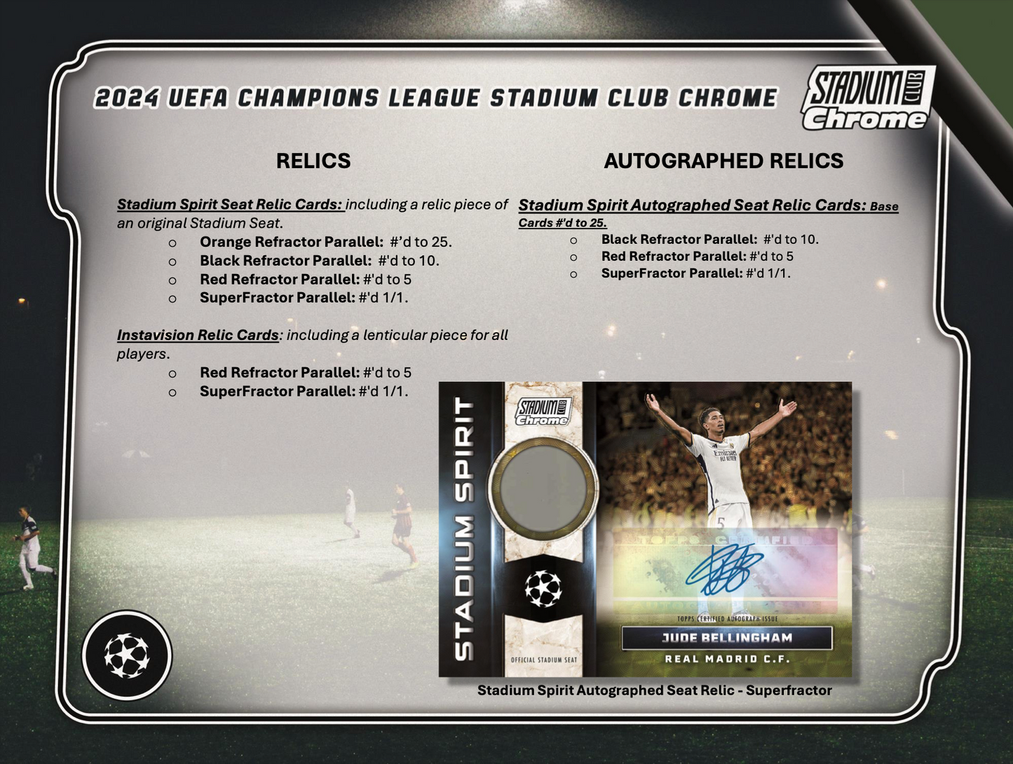 2023-24 Topps Stadium Club Chrome UEFA Club Competitions Soccer Hobby Box