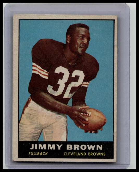 1961 Topps Football Jim Jimmy Brown Cleveland Browns
