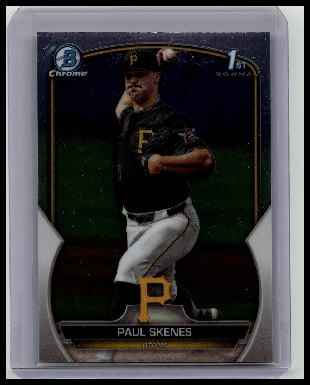 2023 Bowman Chrome Draft Paul Skenes 1st Prospect #BDC-14 Pittsburgh Pirates