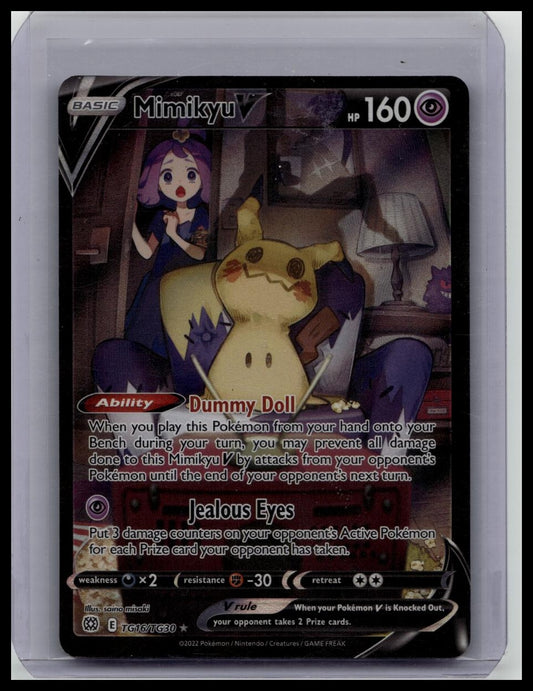 Pokémon TCG Mimikyu V TG16/TG30 Brilliant Stars TG Ultra Rare Full Art Holo EN