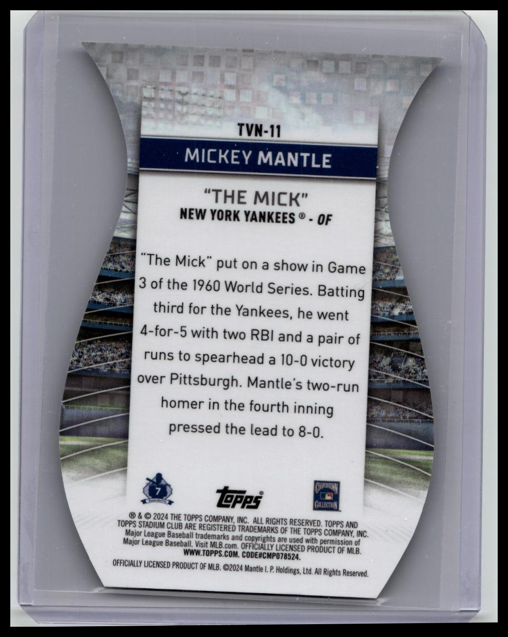 MICKEY MANTLE - 2024 Topps Stadium Club Chrome #TVN-11 - TRIUMVIRATES NICKNAME