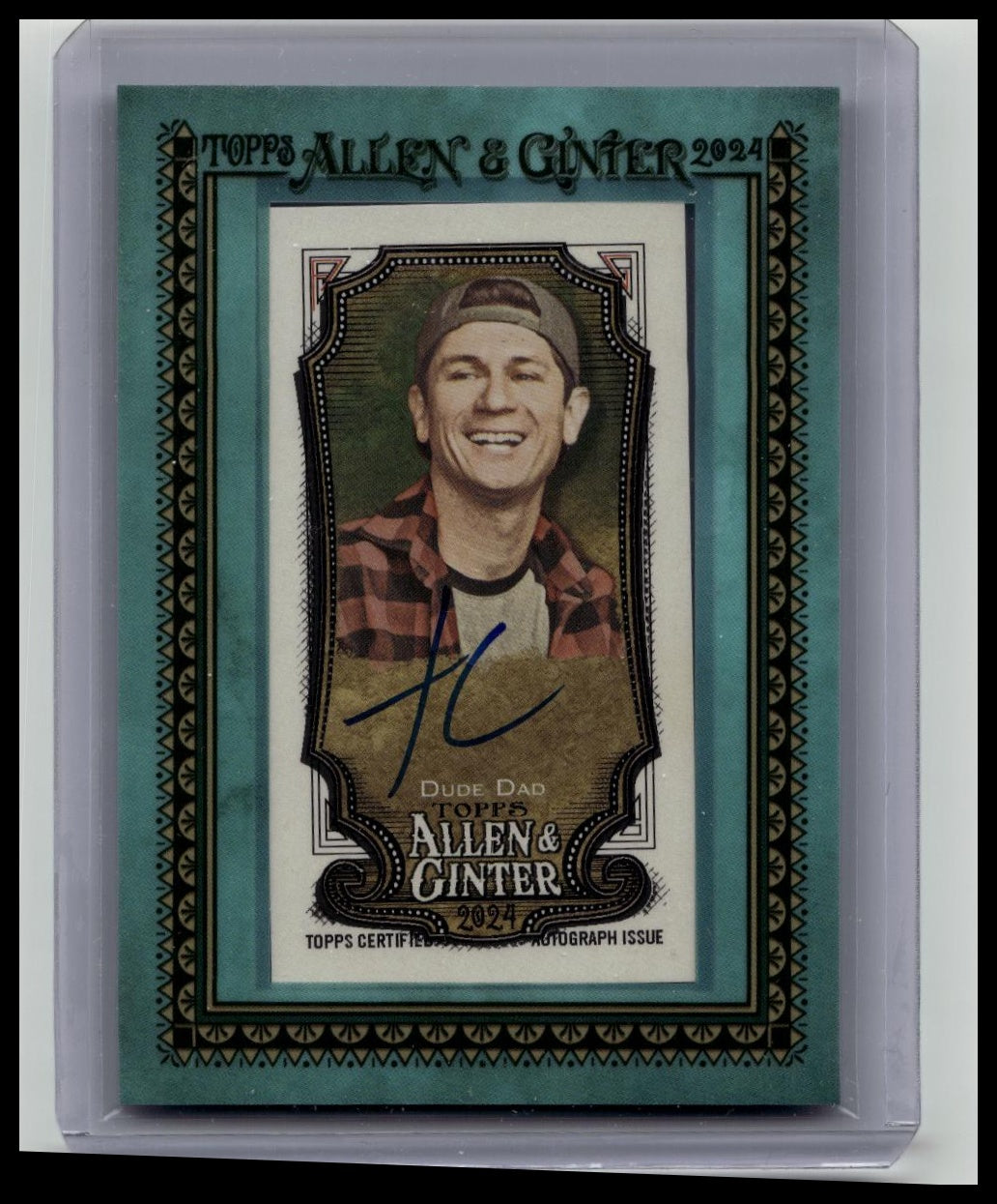 2024 Topps Allen & Ginter Dude Dad Mini Framed Auto Influencer #/50