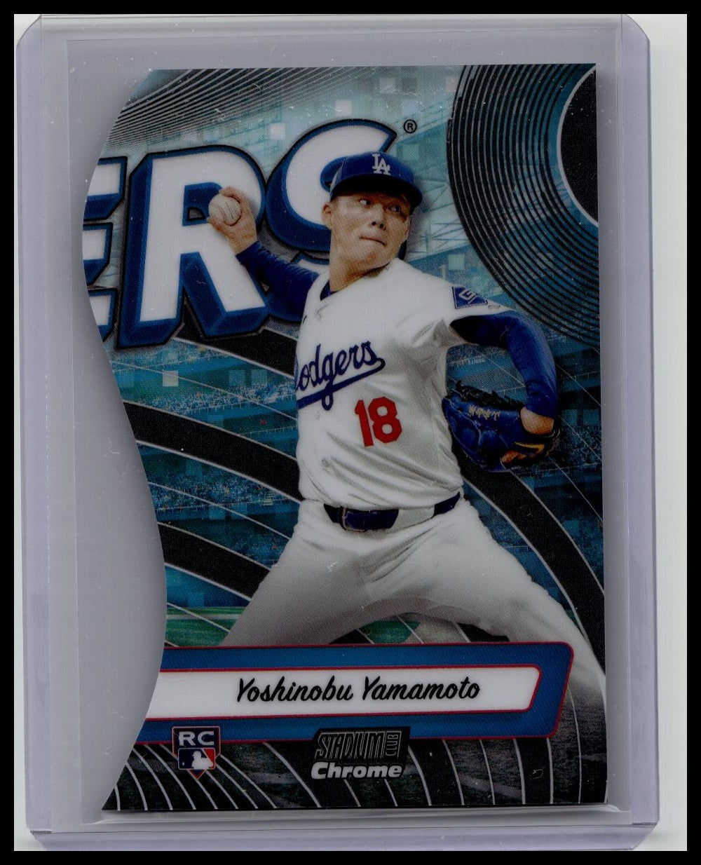 2024 Topps Stadium Club Chrome Triumvirates Rookie RC #TRI-18 Yoshinobu Yamamoto