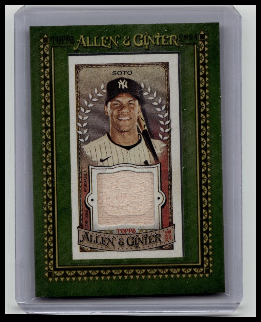 2024 Topps Allen & Ginter Juan Soto Mini Framed Bat Relic Yankees #MFR-JS