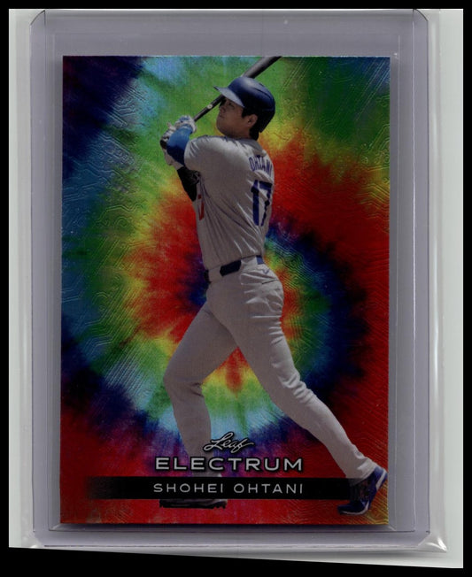 SHOHEI OHTANI 2024 Leaf Electrum RAINBOW COLOR BLAST SP#/75 DODGERS
