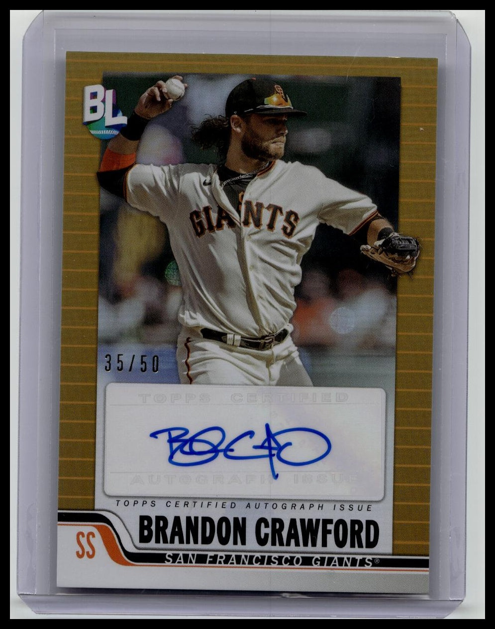 BRANDON CRAWFORD 2023 Topps Big League Big League AUTOGRAPH GOLD /50 Giants