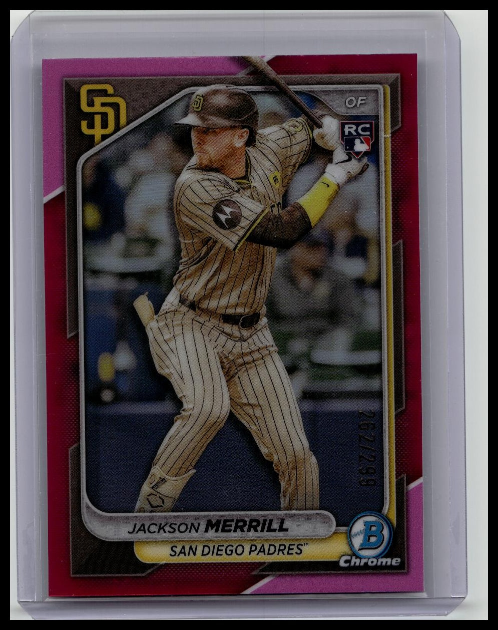 2024 Bowman Chrome - #27 Jackson Merrill (RC) PINK /299