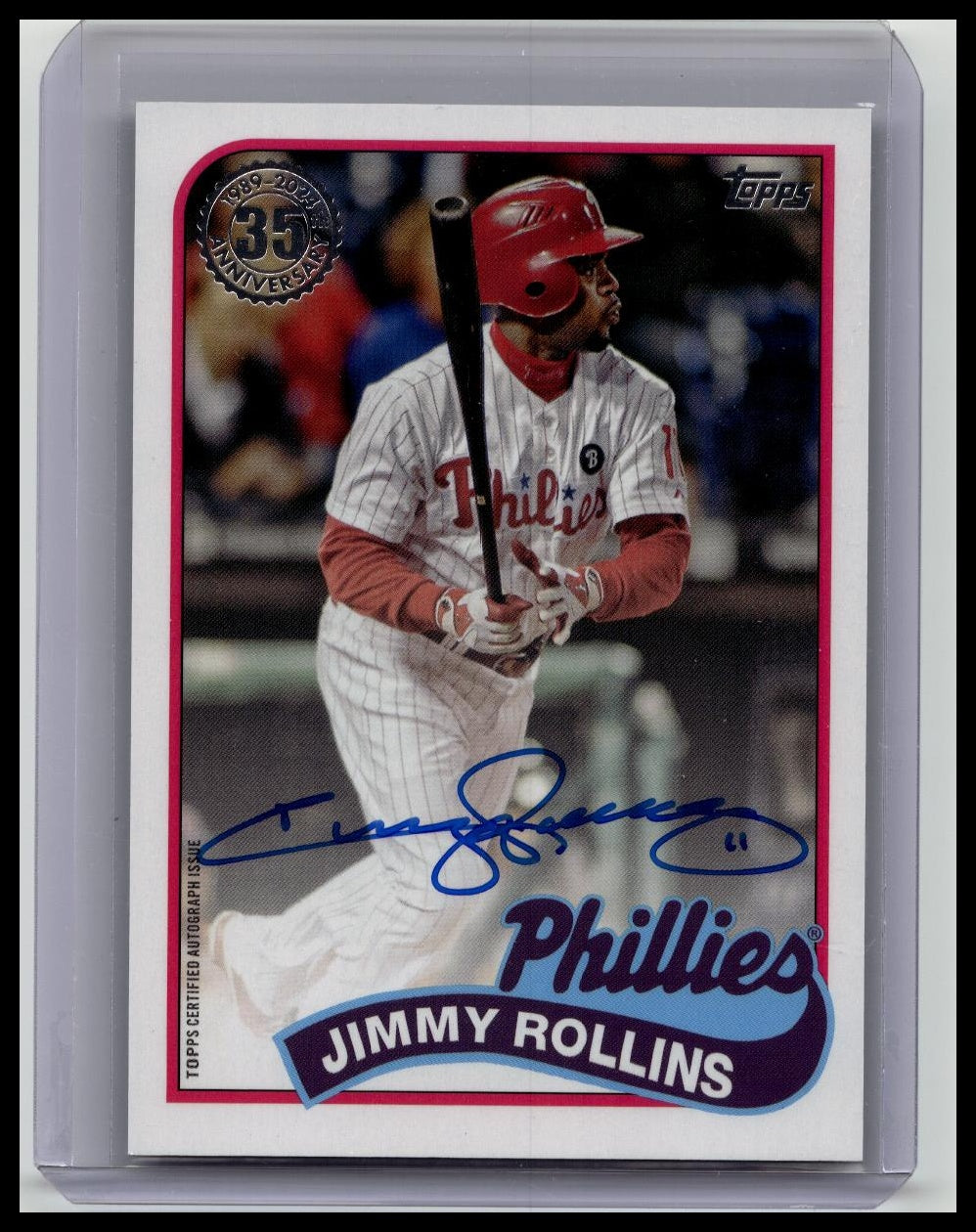2024 Topps Jimmy Rollins 1989 Baseball 35th Anniversary Auto (Series 2) #89BA-JR