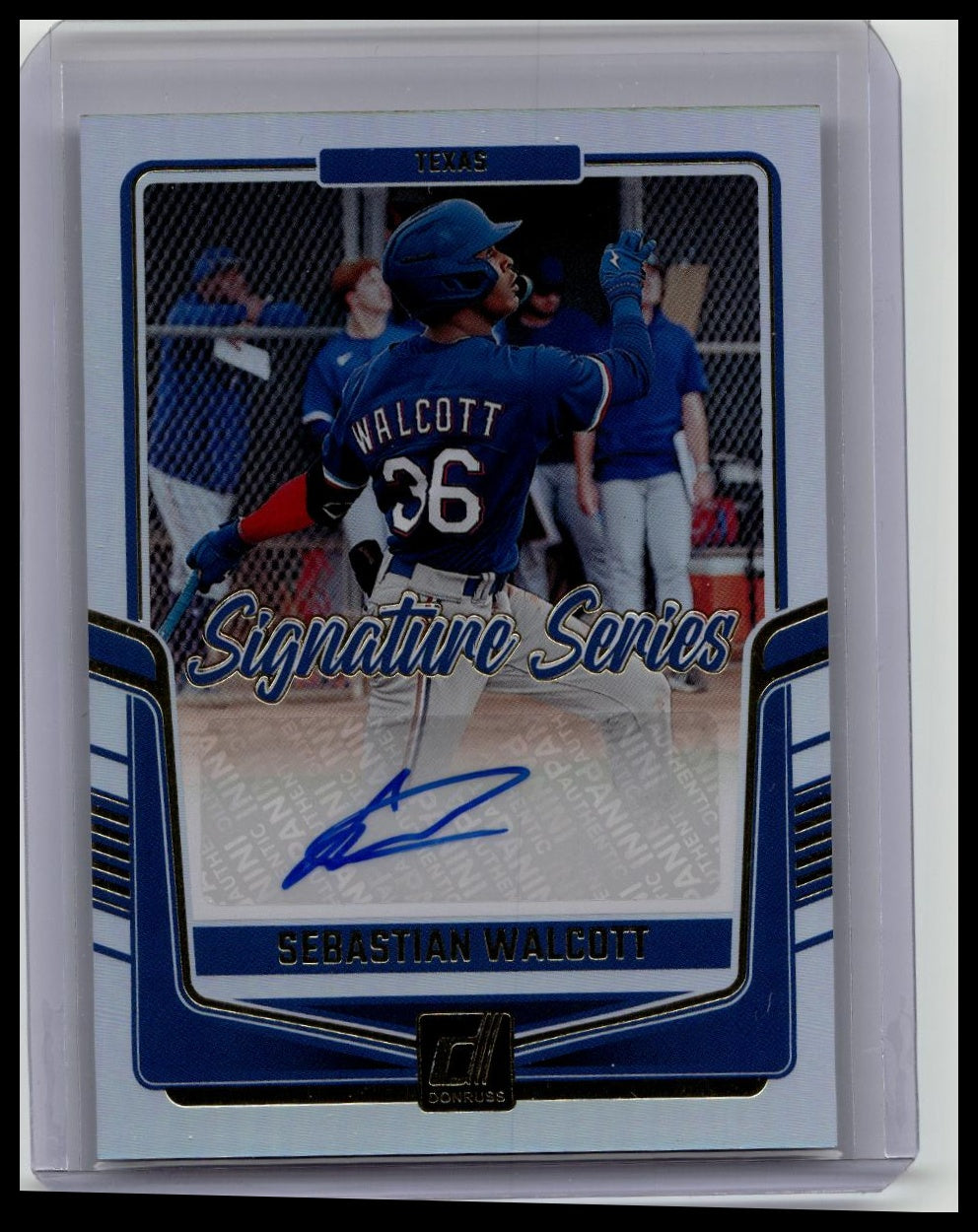 2024 Donruss Sebastain Walcott Signature Series auto #SS-SW