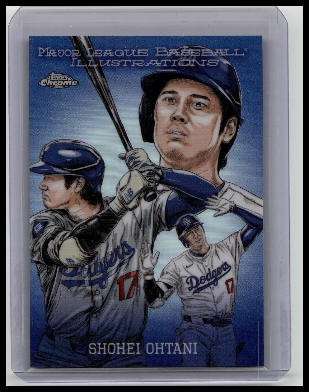2024 Topps Chrome Update Shohei Ohtani MLB Illustrations MLBI-4 SSSP - Dodgers