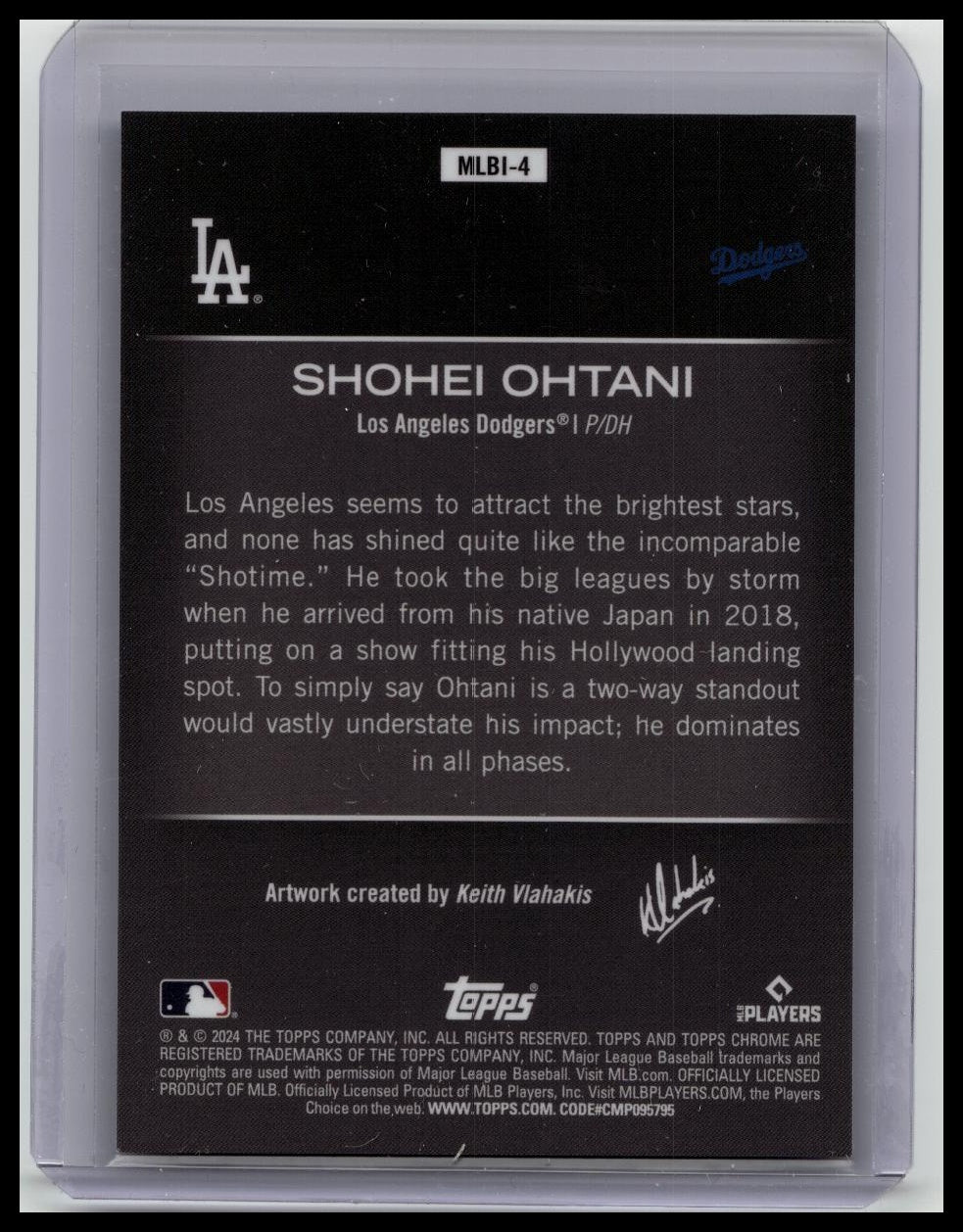 2024 Topps Chrome Update Shohei Ohtani MLB Illustrations MLBI-4 SSSP - Dodgers