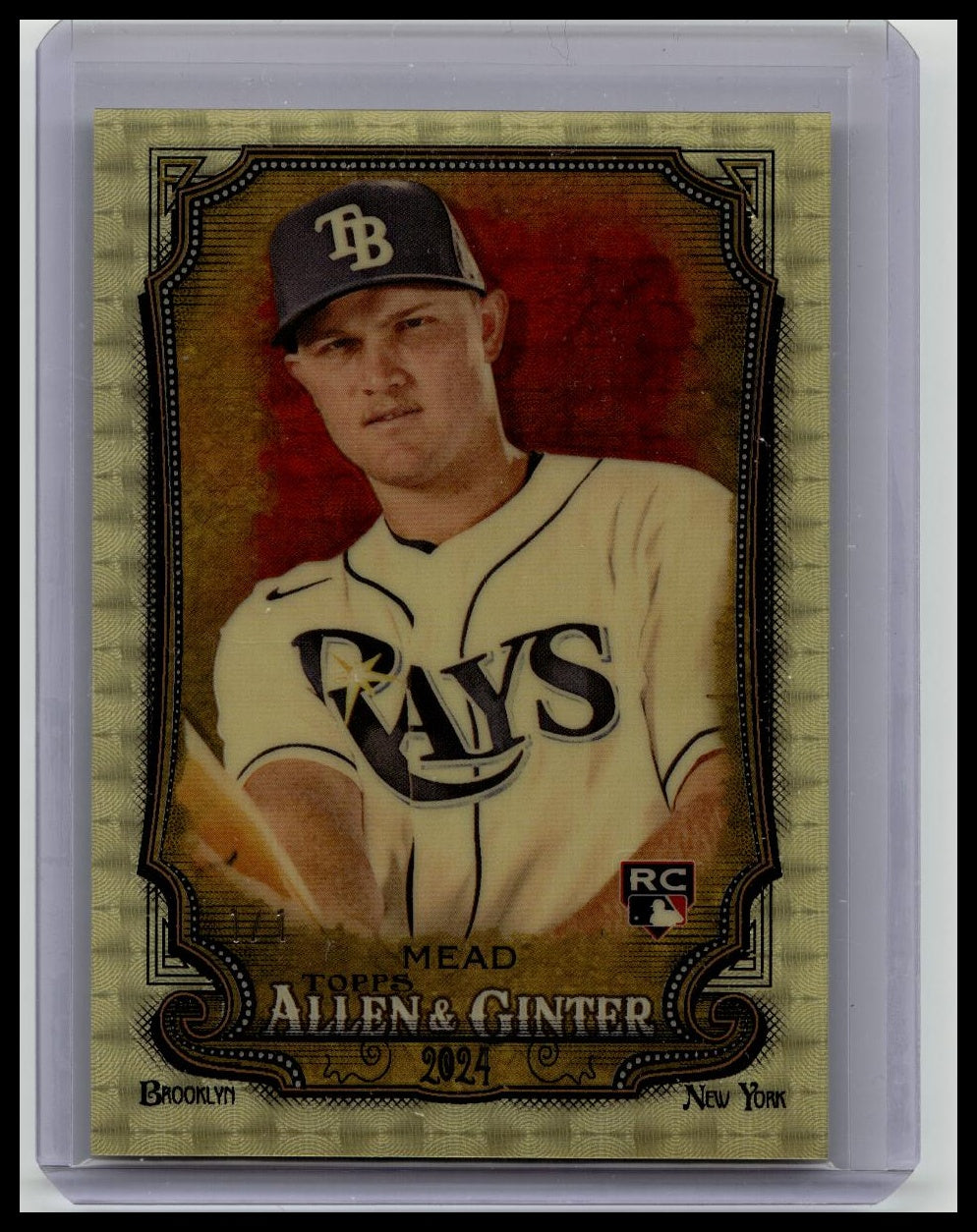 2024 Topps Allen & Ginter Curtis Mead Superfractor Rookie Card RC #1/1 Rays
