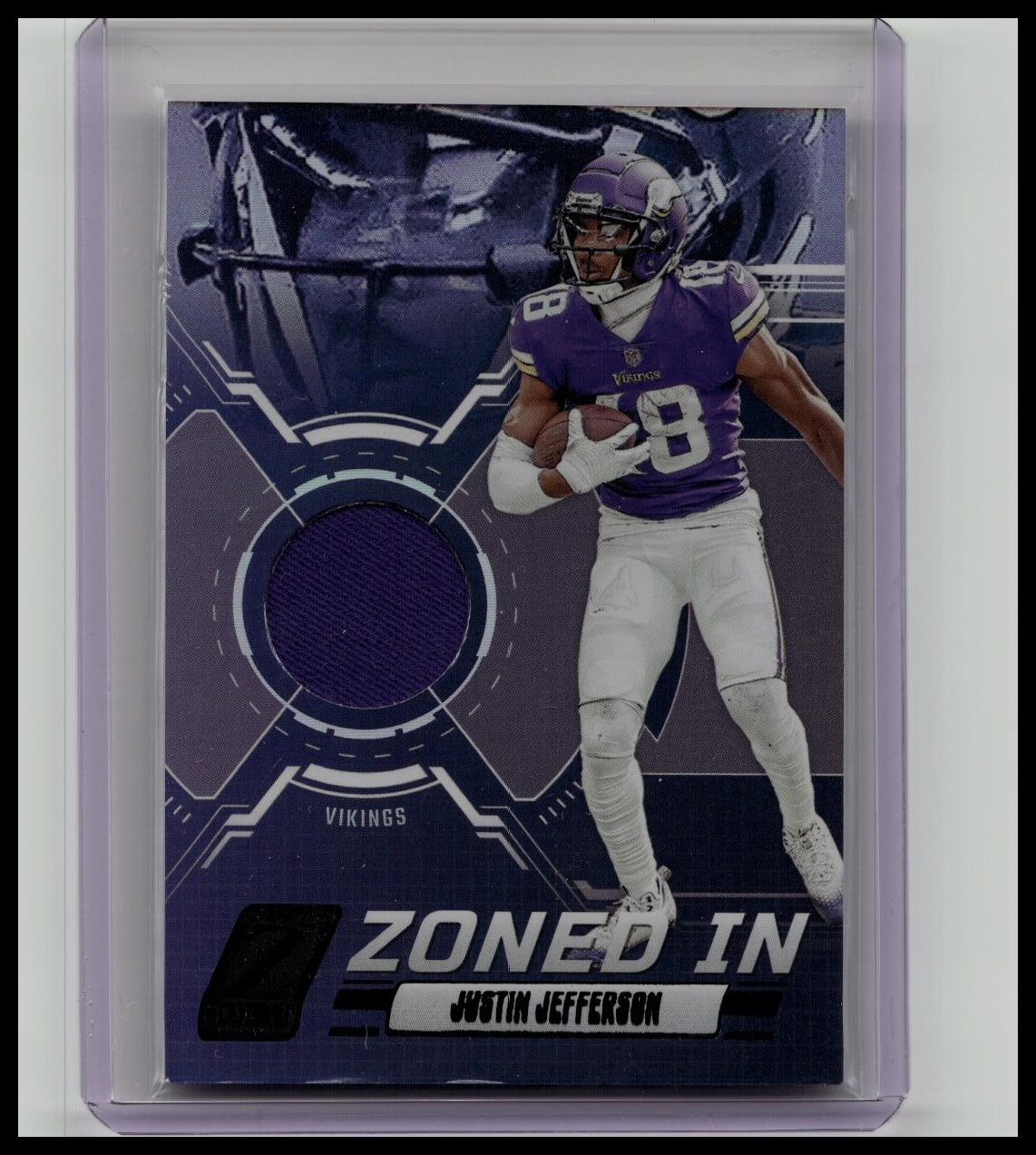 2023 Zenith Justin Jefferson Zoned In Jersey Relic #ZI-JJS Vikings