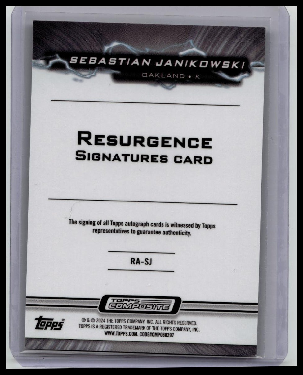 Sebastian Janikowski 2024 Topps Composite Gold Auto /50