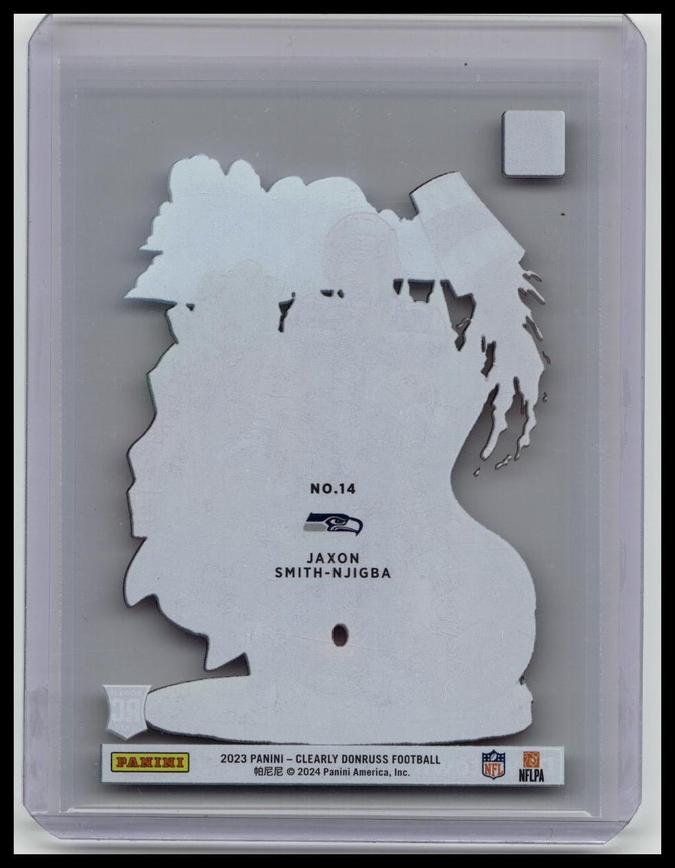 2023 Panini Clearly Donruss #14 Jaxon Smith-Njigba DOWNTOWN Rookie RC Seahawks