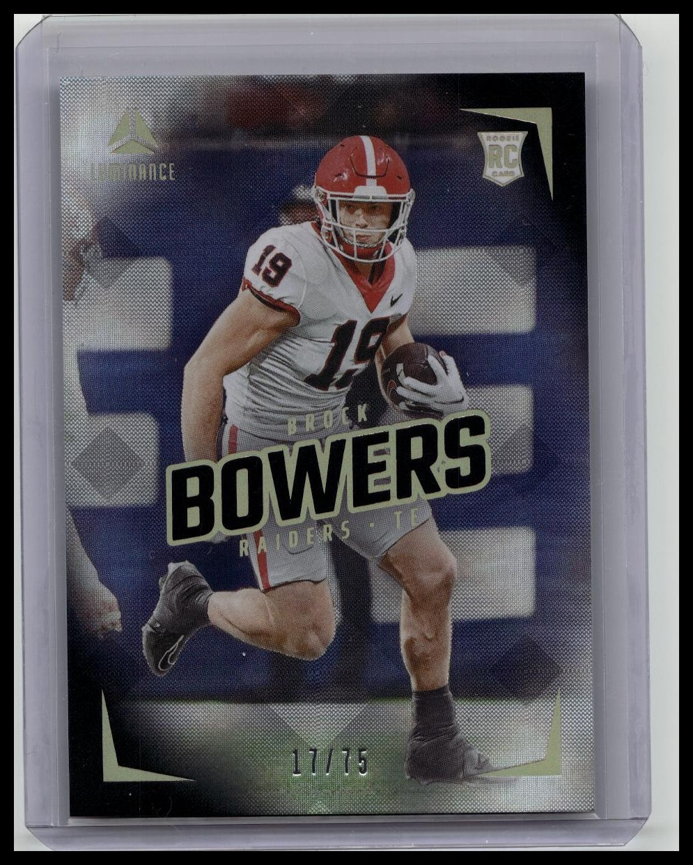 Brock Bowers Rookie 2024 Panini Luminance #110 Las Vegas Raiders SP- 17/75