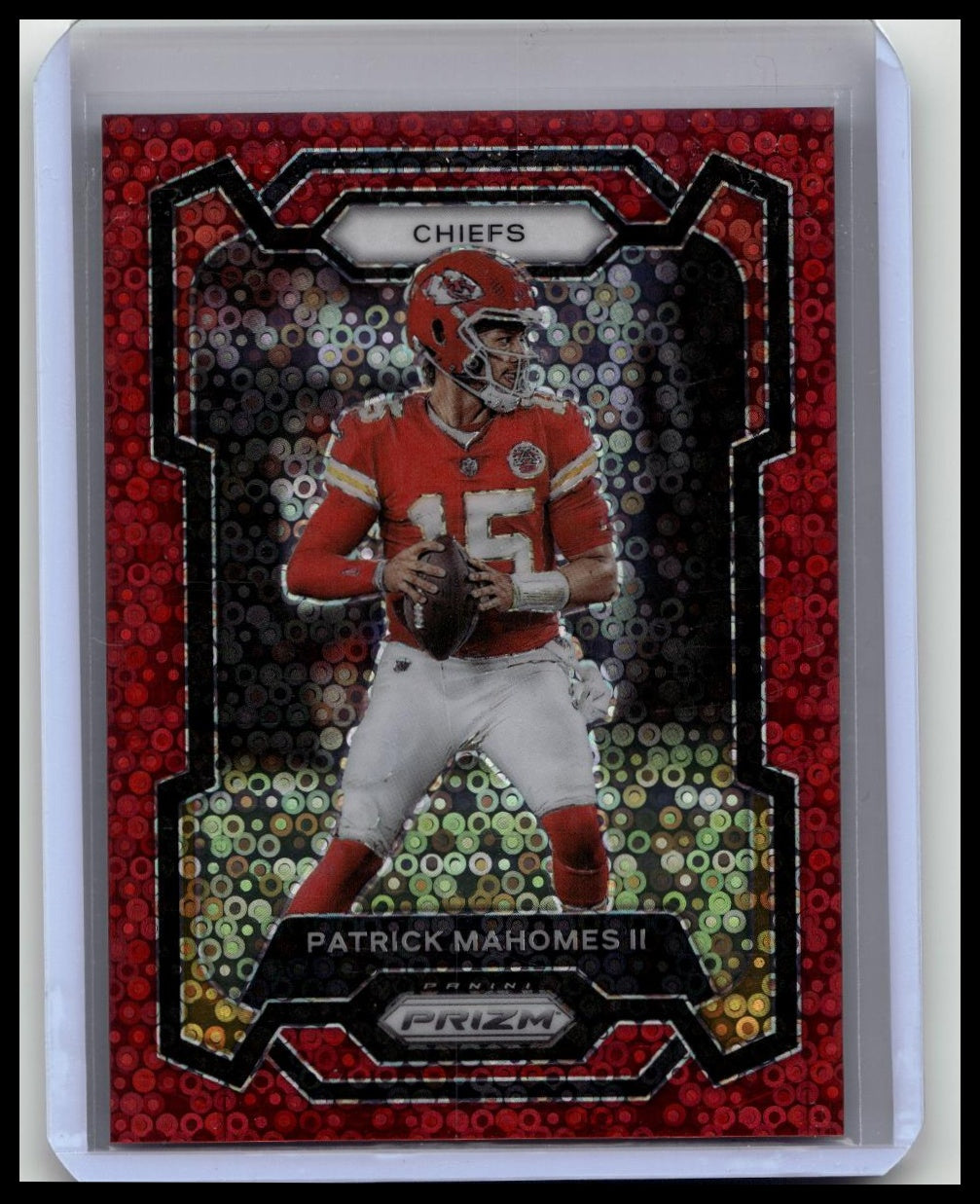 Patrick Mahomes 2023 Panini Prizm Red No Huddle Prizm #149 57/70