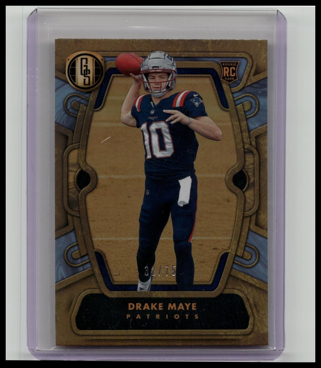 Drake Maye 2024 Panini Gold Standard Rookie Platinum 32/75