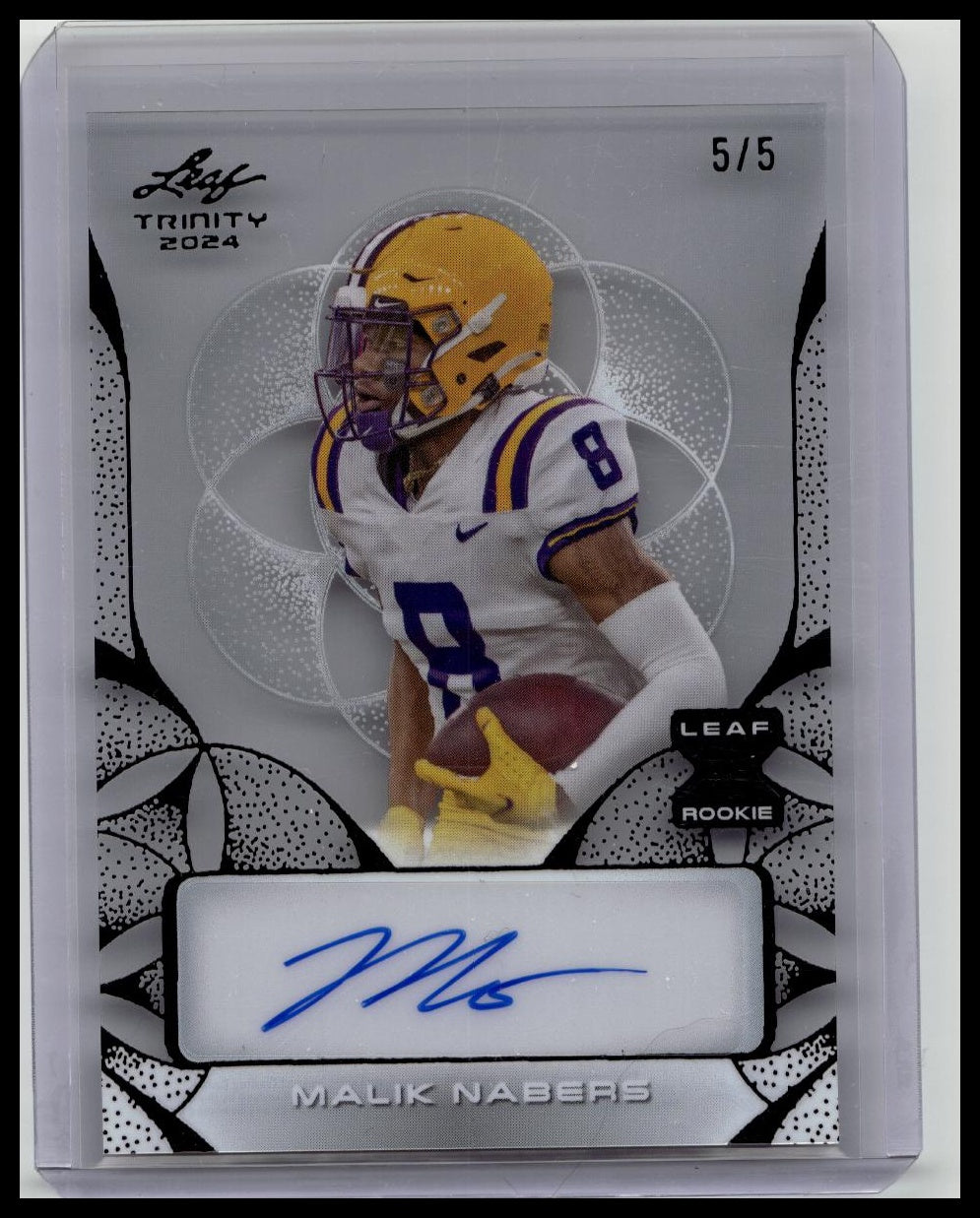 2024 Leaf Trinity MALIK NABERS Clear Rookie Auto #’d 5/5 SSP