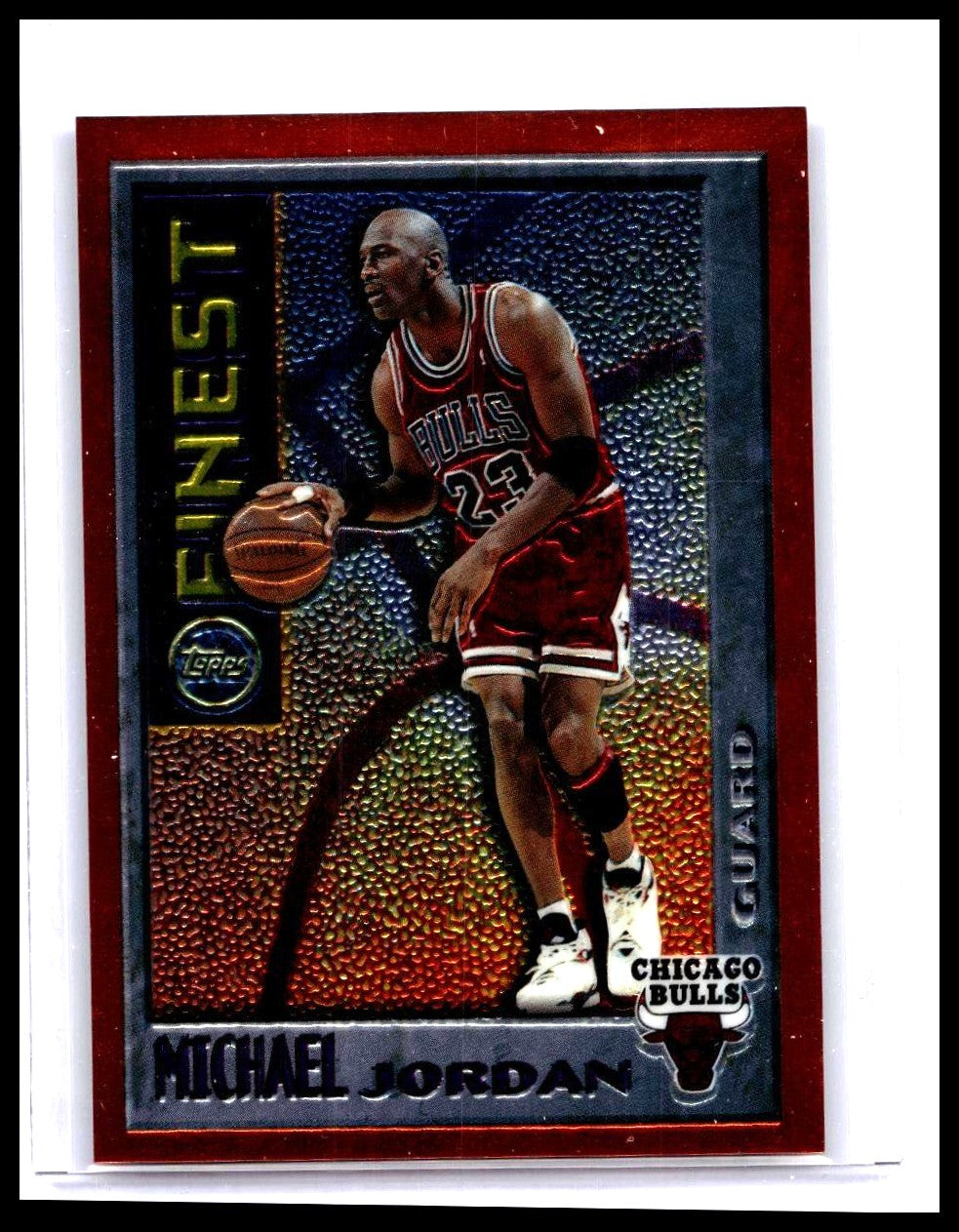 1996 Topps Finest #M1 Michael Jordan Chicago Bulls HOF