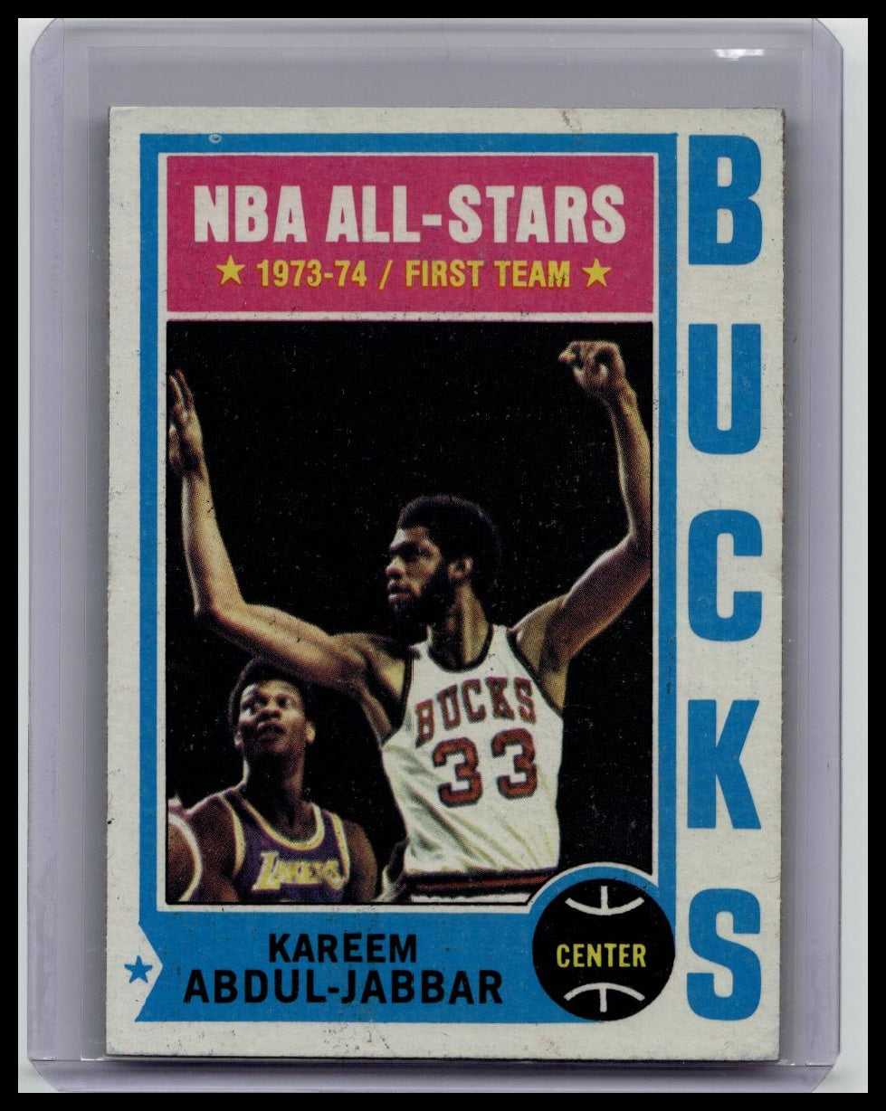 1974-75 Topps # 1 Kareem Abdul-Jabbar