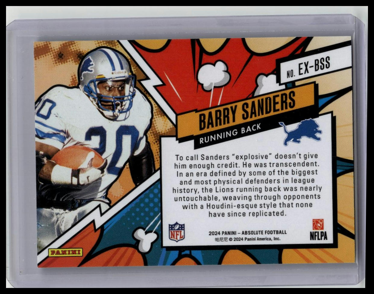 2024 Panini Absolute Barry Sanders Explosive #EX-BSS SP Case Hit