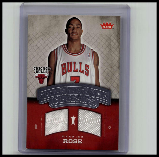 2008-09 Fleer Throwback Classics Memorabilia Derrick Rose #NBA-DR (MEM, RC)