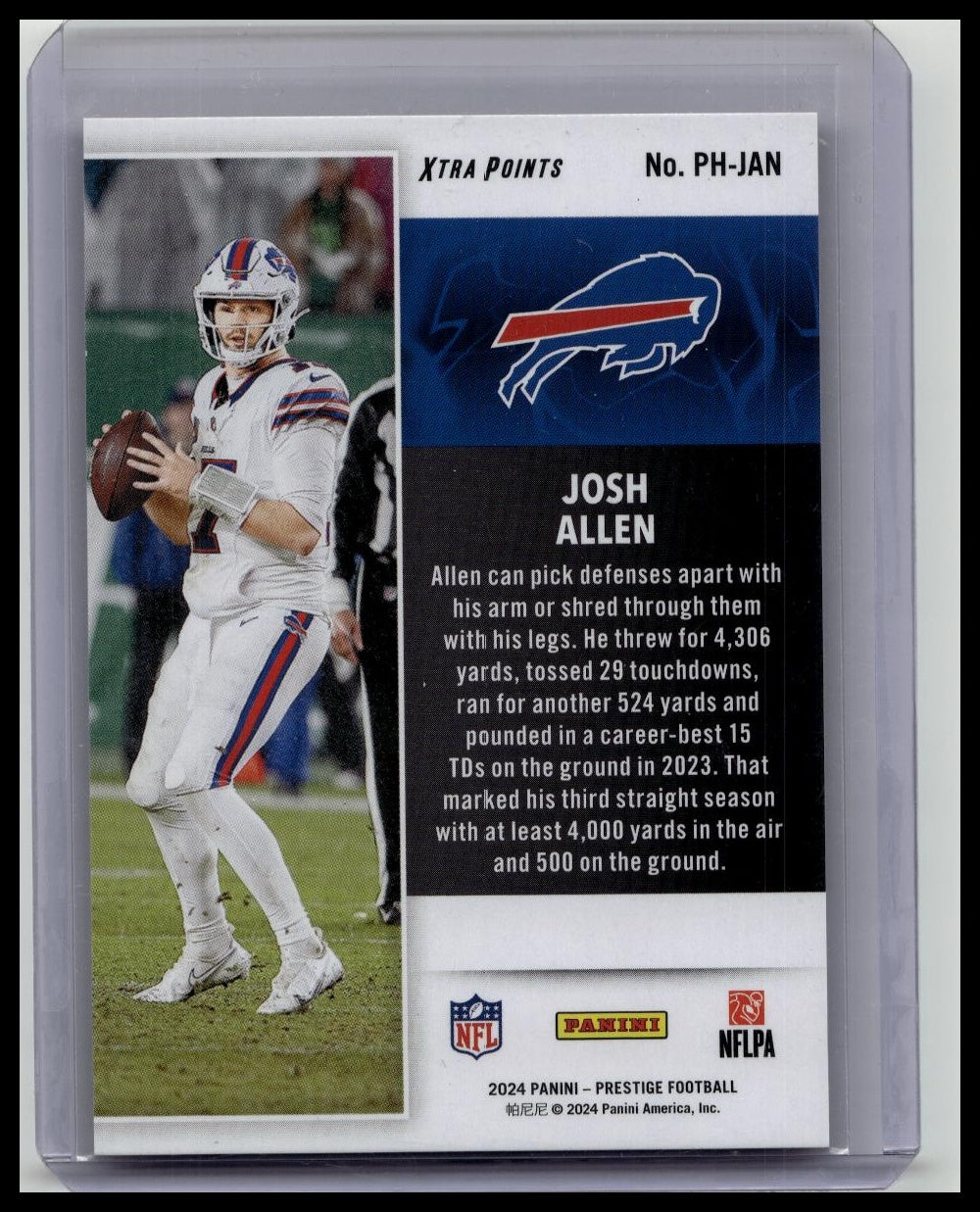 Josh Allen 2024 Panini Prestige Power House PINK XTRA POINTS 20/25