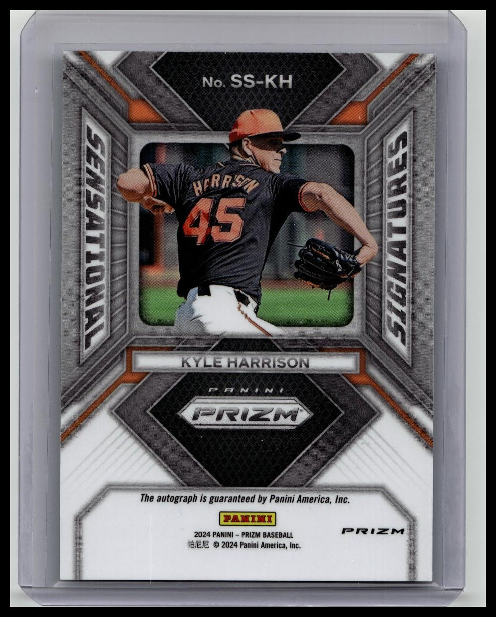 2024 Prizm Kyle Harrison Sensational Signatures Rookie Auto