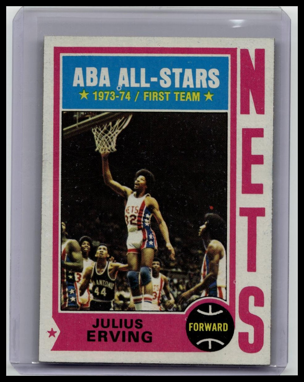 1974-75 Topps Julius Erving (Spelling Irving on Back) #200 HOF